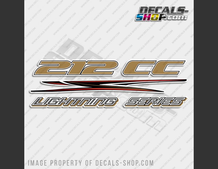 Hydra-Sports 212 CC Lightning Series Boat Logo Decal 7.5"
